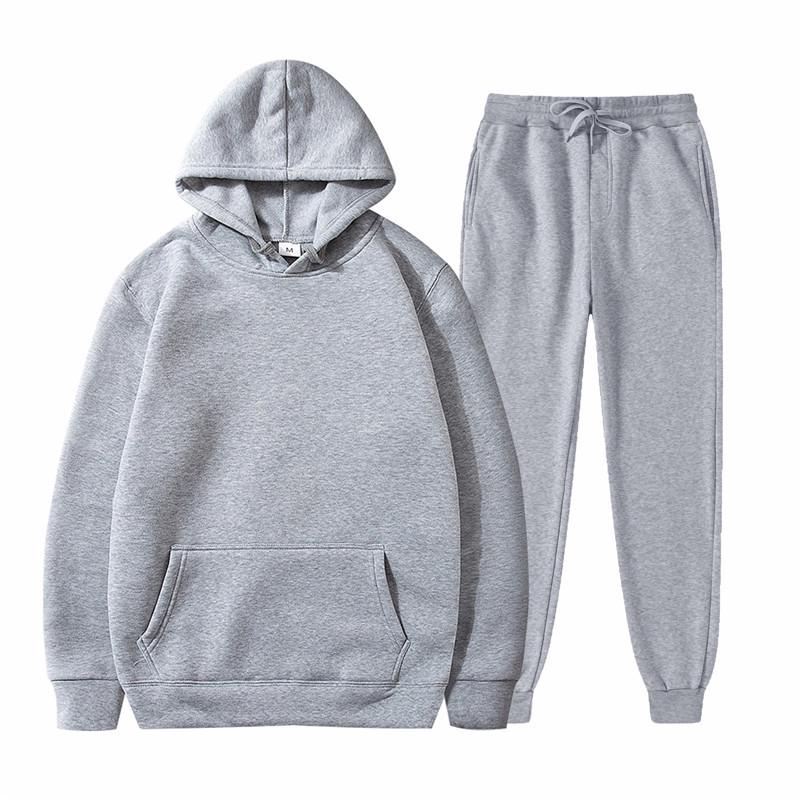 Unisex Fleece-Lined Thick Hooded Jacket - Solid Color, Trendy Autumn/Winter Style, Custom Logo Printing