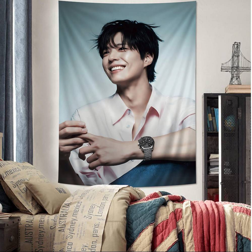 1pc Classic Kpop Park Bo Gum Chart Tapestry Bohemian Wall Tapestries Mandala Wall Art Decor 74x94cm(29x37in)