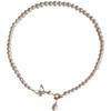 Designer-style necklace featuring natural freshwater pearls and a near-round, mother-of-pearl butterfly pendant 14k Gold-plated Sweet necklace with a