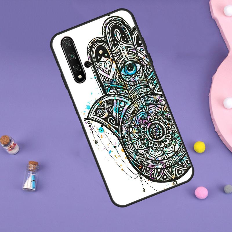 Hamsa Hand of Fatima For Huawei Nova 11i 12i 8i 7i 3i 9 10 SE Y60 Y61 Y70 Y72 Y73 Y90 Y91 P20 P30 P40 Lite Case