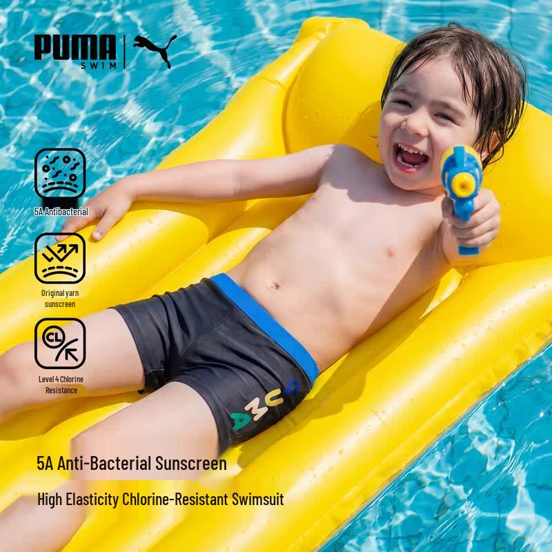 PUMA Youth Boys  5A Antibacterial Swim Trunks 120