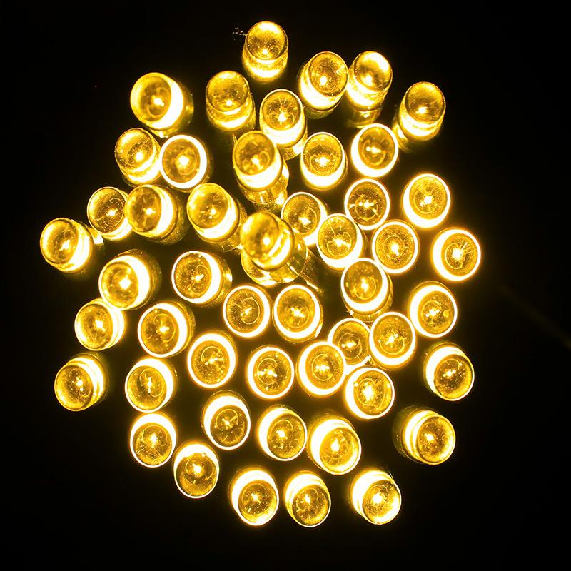 1 Pcs 12m 100 Lights LED Solar Lights Outdoor Fairy Garland String Lights Garden Tassel Lights Christmas Patio Party Decoration