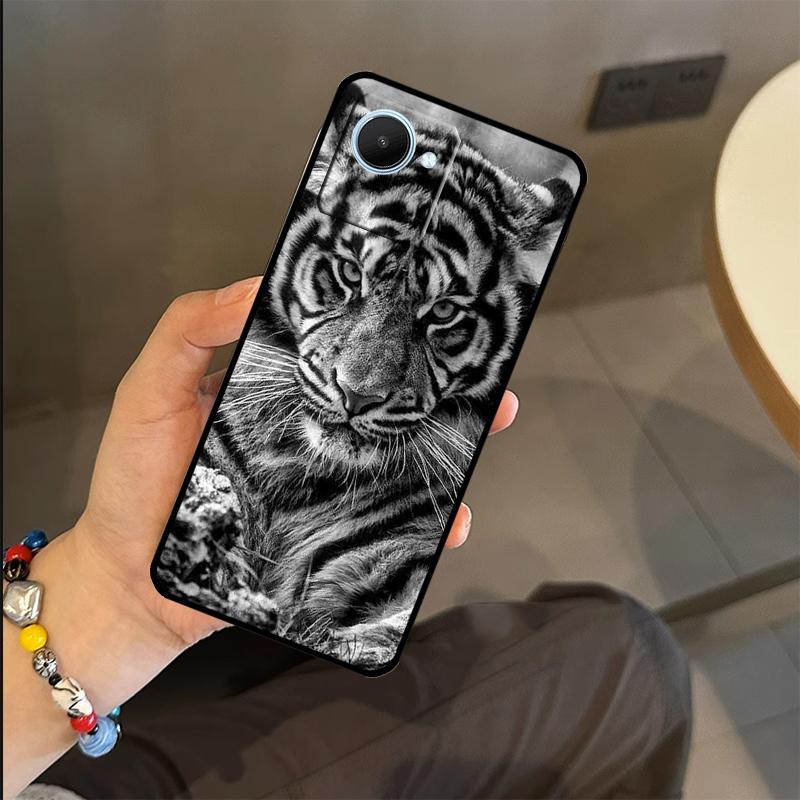Animal Lion Tiger Case For Realme C53 C55 C51 C25 C63 C61 C65 C67 C71 C75 GT6 GT7 Pro 11 12 13 14 15 Pro Plus
