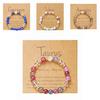Twelve Constellation Colorful Natural Stone Crystal Beaded Bracelet Gift For Men And Women
