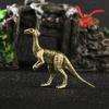 Solid Brass Velociraptor Dinosaur Jurassic Dinosaur Family Small Statue Office Desktop Ornaments Tea Pet Crafts Animal Figurines