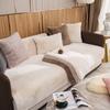 Winter Thick Rabbit Velvet Sofa Cushion Super Soft Chaise Lounge Couch Cover Sofa Towel Non -Slip Couch Slipcovers Home Decor