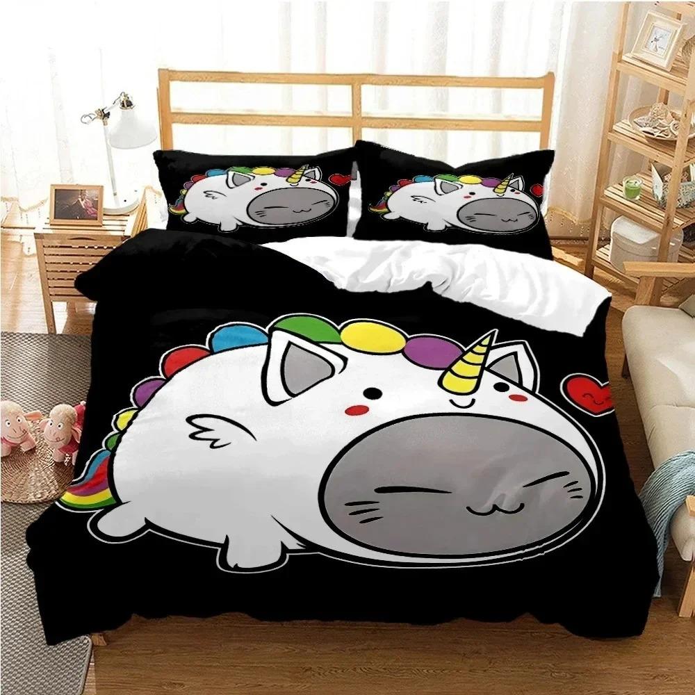 Cute Bubu 3D NEW Duvet Cover Pillowcase Bedding Set Adult Boy Girl Bedroom Decoration Children Single Double Large