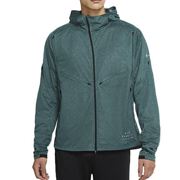 Nike Men's Pinnacle Run Division Hooded Running Jacket Washed Teal DA0417-393
