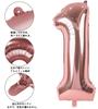 Smlpuame Number Balloon 40 Inch Large Birthday Party Balloon Aluminum 90cm Rose Gold Happy Birthday Wedding Anniversary Event Decor