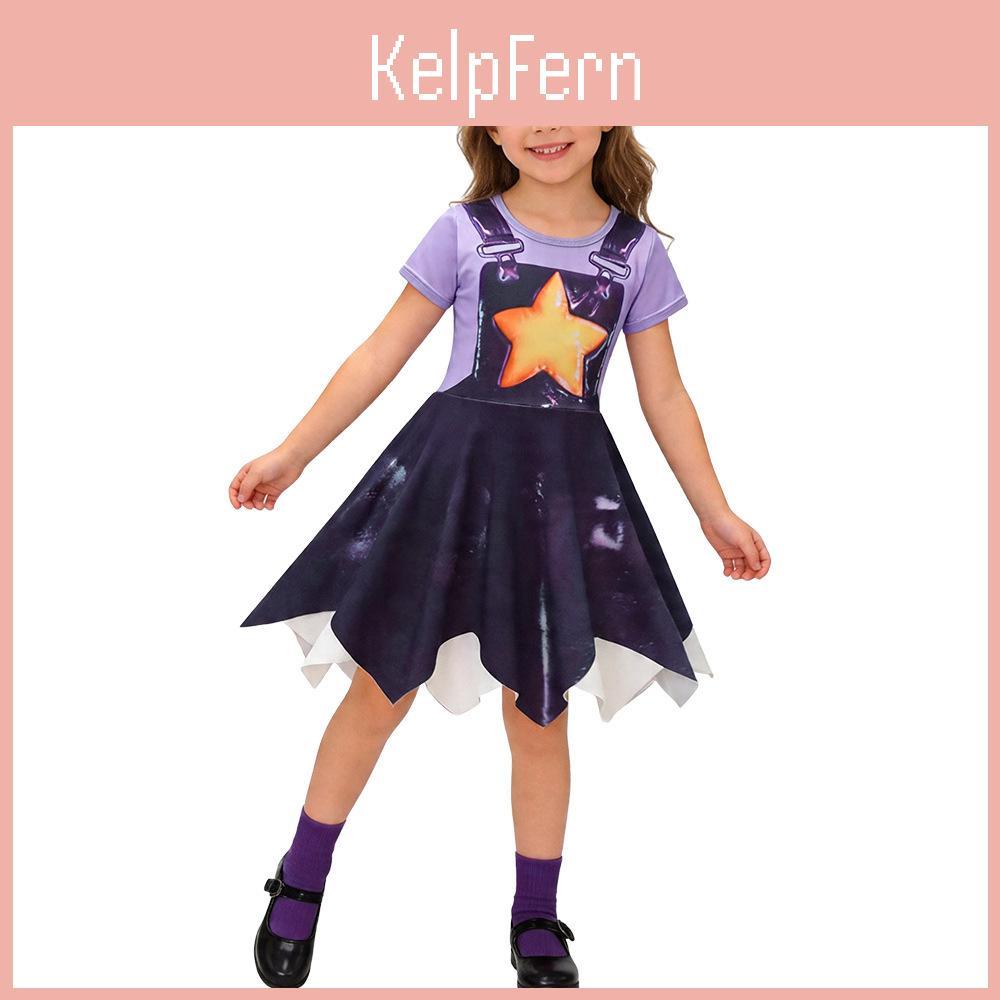 Poppy Playtime Lily Lovebraids Cartoon Short Sleeve Costume For Childrens Dance And Show