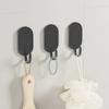 5PCS Self Adhesive Behind The Door Hook Traceless Wall Mounted Key Holder  Kitchen Use