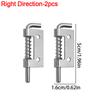 Spring Loaded Door Bolt Latch Stainless Steel Flat Pin Security Door Spring Bolt Latches Cabinet Hardware Distribution Box Lock