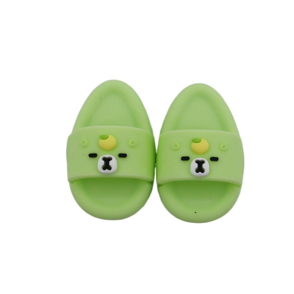 

Лялькові аксесуари Лялькове взуття Нові міні-капці Лялька 1/6 Пойнт S зелений