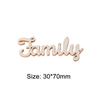 10Pieces 10Pieces Wedding Tree Crafts Decorations Wooden Letters Family Word DIY