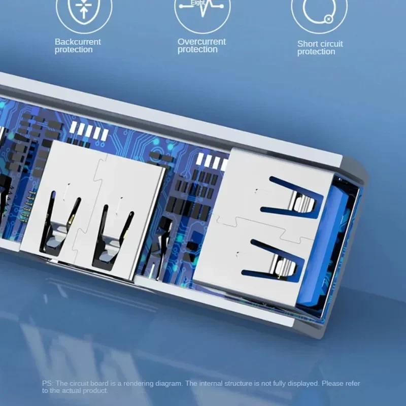 3 in 1 USB Hub OTG Adapter USB 30 Type C to 3 Port Splitter with 50Gbps Speed for PC Laptop Notebook Data Transfer