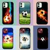 Sports Soccer Football Soft Phone Cover for Apple iPhone 16 11 Pro XS Max X XR 6 7 8 6S Plus + SE 2022 8+ Silicone Case