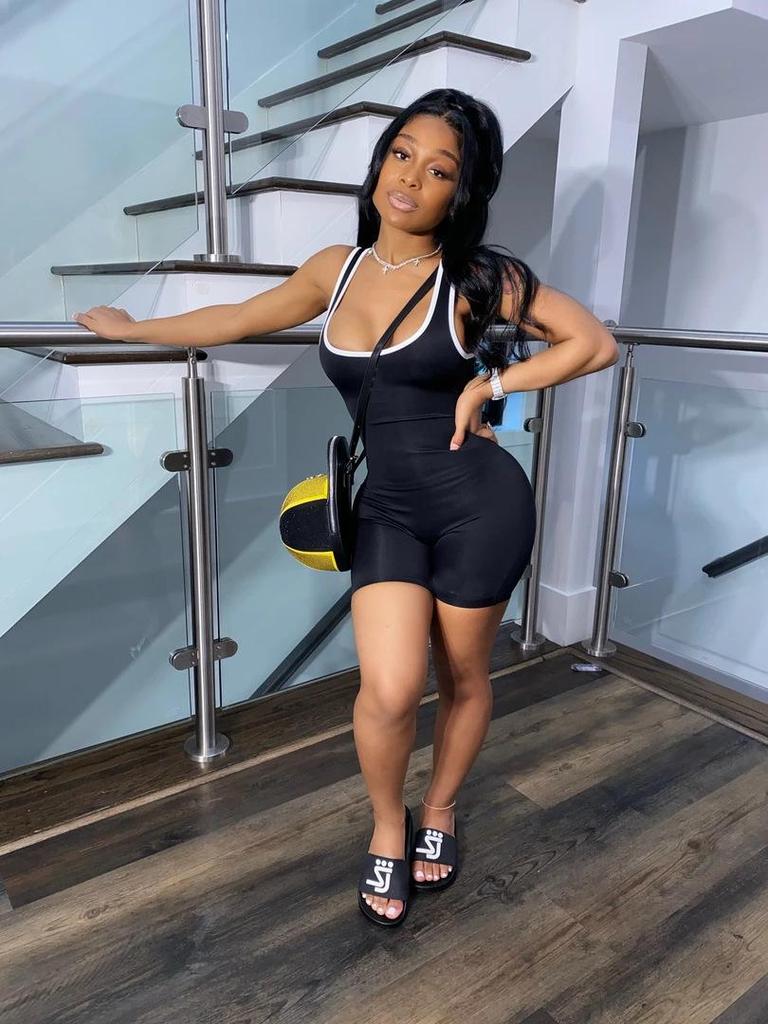 2025 Women's European & American Style Summer Jumpsuit Yoga & Homewear Short One-Piece