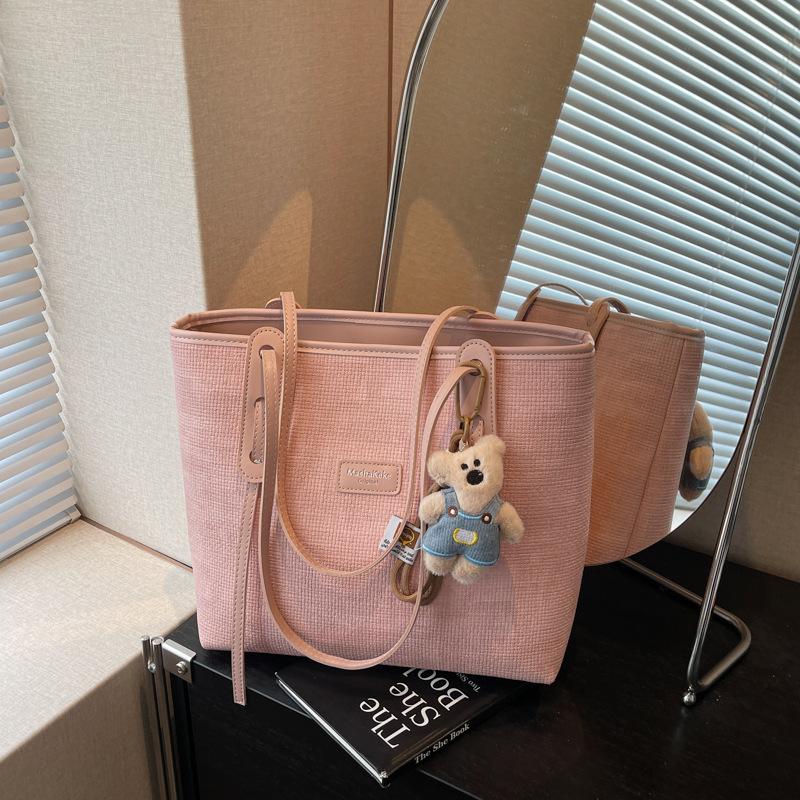 Premium Sense Large Capacity Tote Bag Women's New Versatile Shoulder Bag Niche Commuter Bag