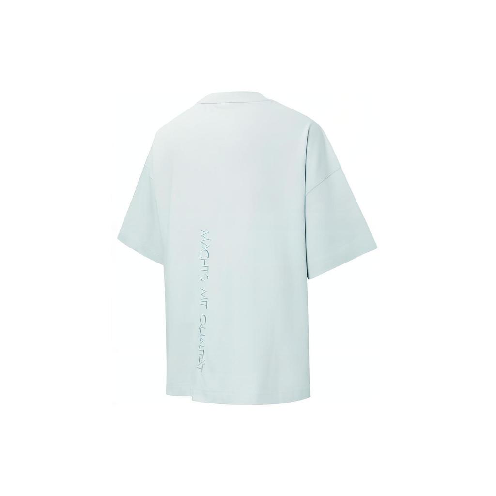 Puma Einfarbiges Logo-Taschen-Rundhals-Freizeit-Kurzarm-T-Shirt Herren Oberteile Blau 534670-62