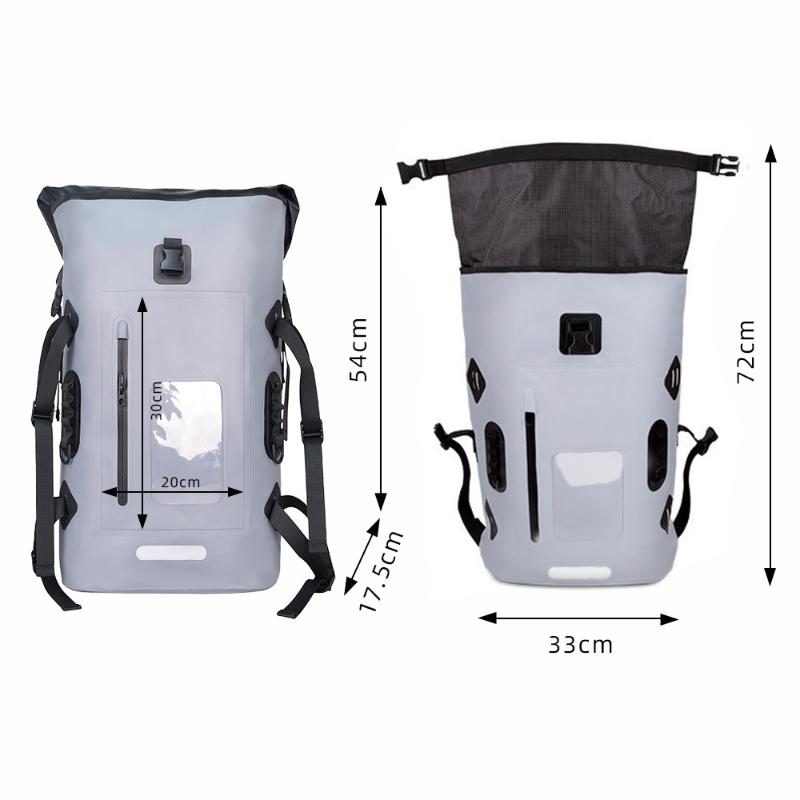 30L Waterproof Dry Bag Camping Backpack Drift Swimming Large River Trekking Diving Rafting Canoeing Kayak Pvc Camping Bag Pack