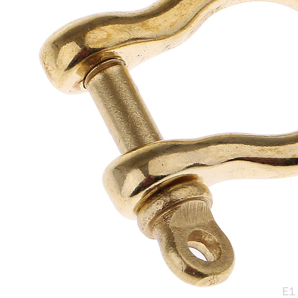 Brass Shackle Anchor for Outdoor Rope Bracelet