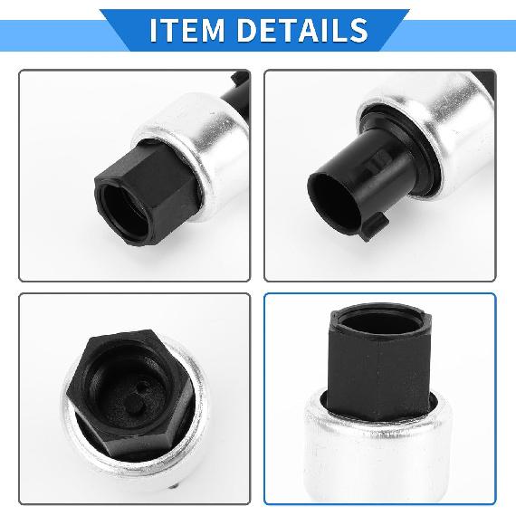 1 Pc A/C Pressure Switch Sensor for Chevrolet Tahoe 1995-2000 Engine Air Conditioning Refrigerant Pressure Transducer
