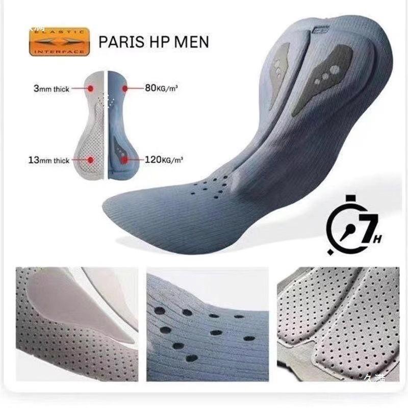 Winter Cycling Padded Seat Cushion With Fleece Lining Unisex Long Sleeve Top Pants Set Mountain Road Bikes