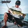 Abu Garcia Beast LP 300 High Gear Left Hand Baitcasting Reel Low Profile for Bass Saltwater Big Game Fishing