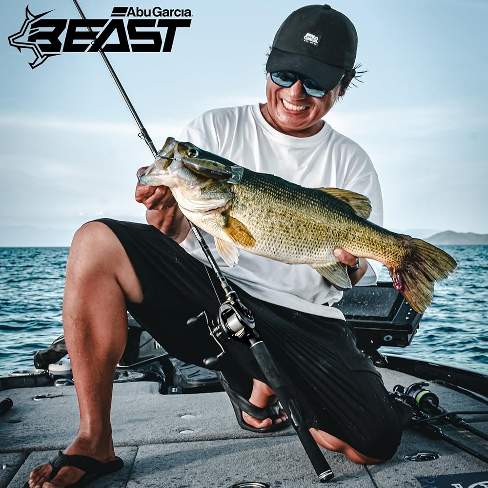 Abu Garcia Beast LP 300 High Gear Left Hand Baitcasting Reel Low Profile for Bass Saltwater Big Game Fishing