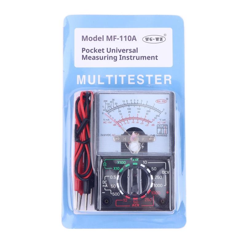 Portable Mini Electric Analog Multimeter Tester Handheld Pointer Voltage Multimeter School Student Experiment Supplies