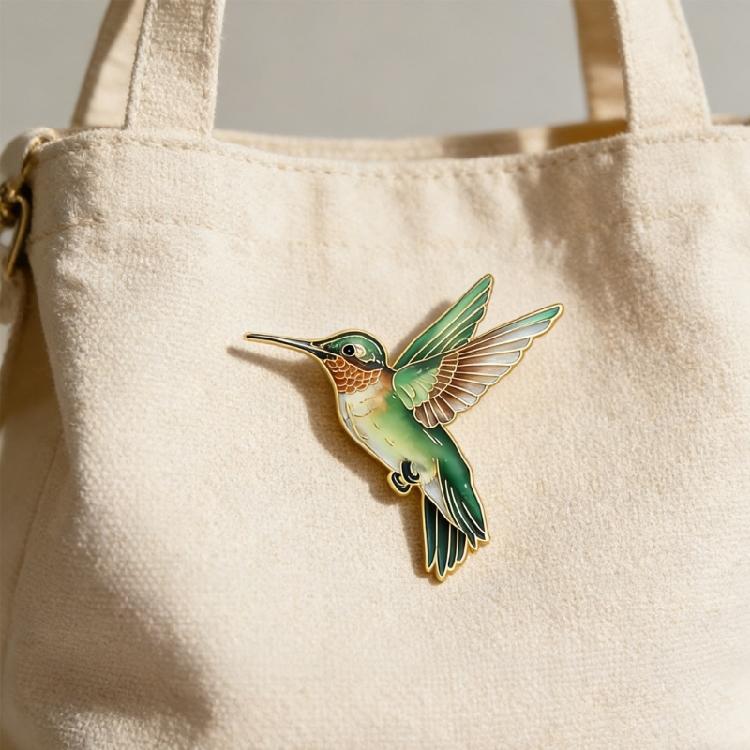 4 Pezzi Spilla Multifunzione in Metallo a Forma di Colibrì per Abiti Borse Cappelli Con Accessorio Colorato Vivace Gioielli da Donna