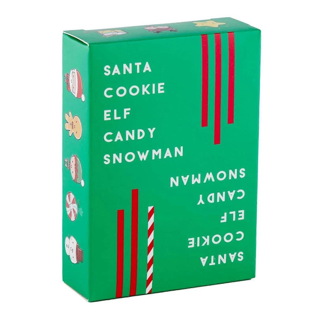 Santa Cookie Elf Candy Snowman Christmas Card Game, Taco Cat Goat Cheese Pizza Holiday Card Game for Kids, Teens, Adults, and Families