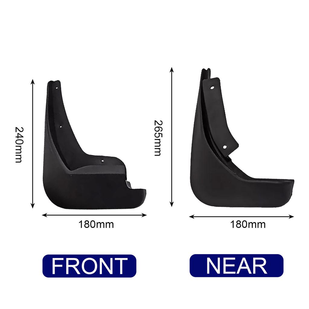 Front Rear Splash Guard Mudguards For Ford Fiesta MK7 2008-2017 Fender Mudflap Mud Flaps Car Accessories