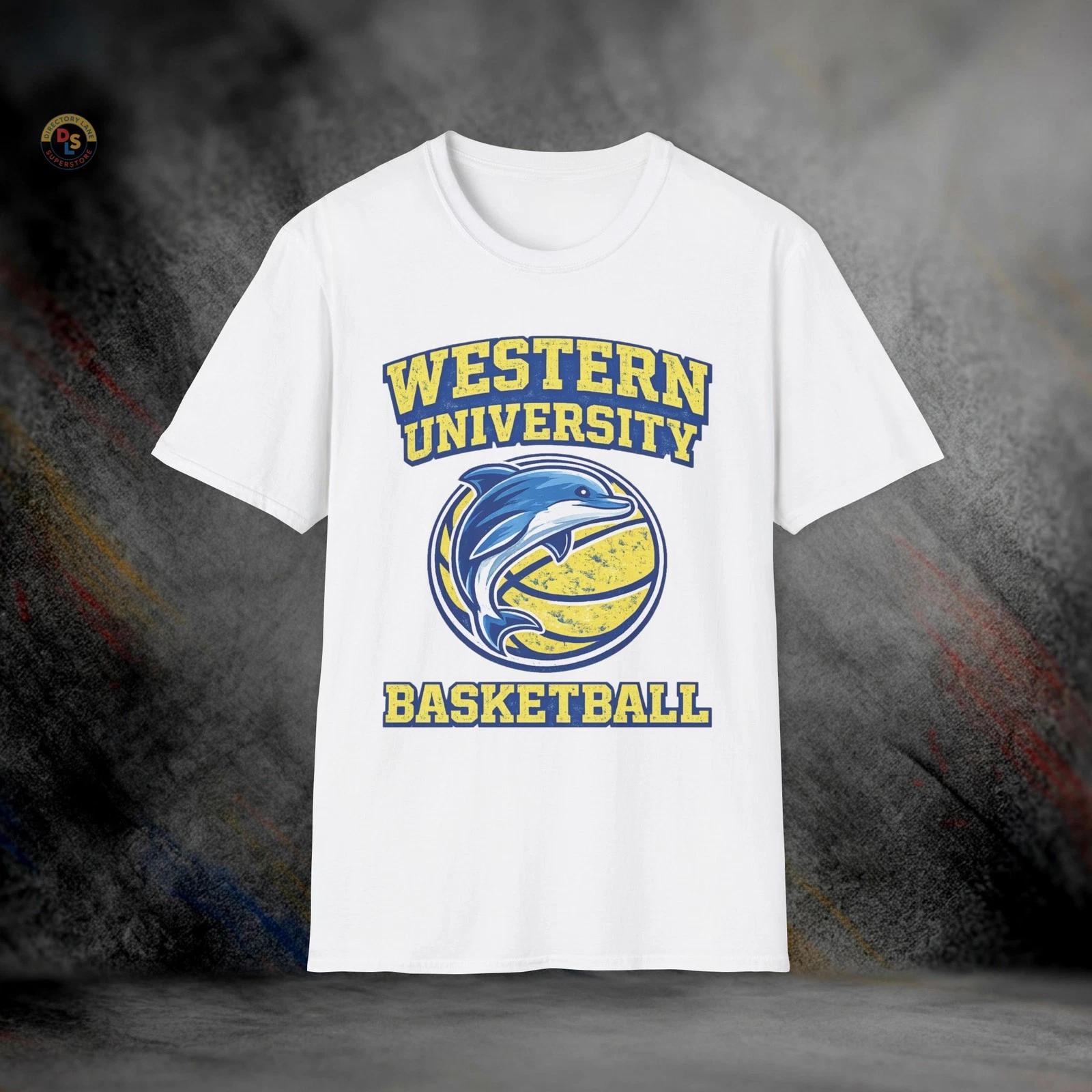 Western University Basketball Blue Chips T-Shirt | Softstyle Tee XXXXL