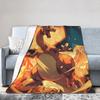 Cool Dragon Charizard Cartoon Blanket Velvet Air Conditioning Poke-Mon Portable Soft Throw Blanket for Bedding Couch Rug Piece