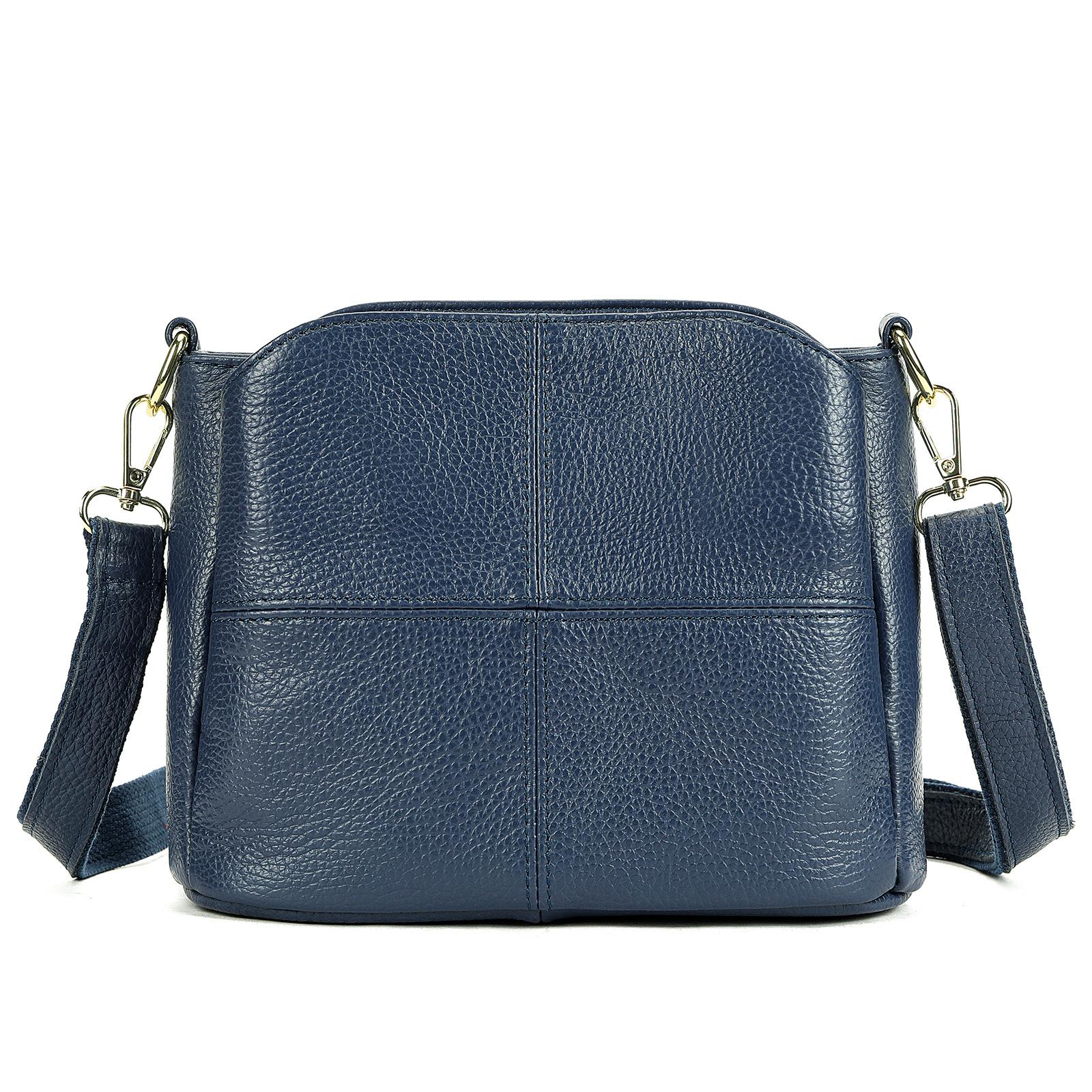 

Повседневная женская сумка из натуральной кожи Johnature, простые однотонные универсальные сумки из мягкой коровьей кожи через плечо и через плечо