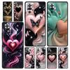 Colored Love Heart Printed Phone Case Cover for Redmi 14C 10C Note 15 14 13 12 10 11 K40 Pro Plus 5G Shockproof Soft TPU Shell