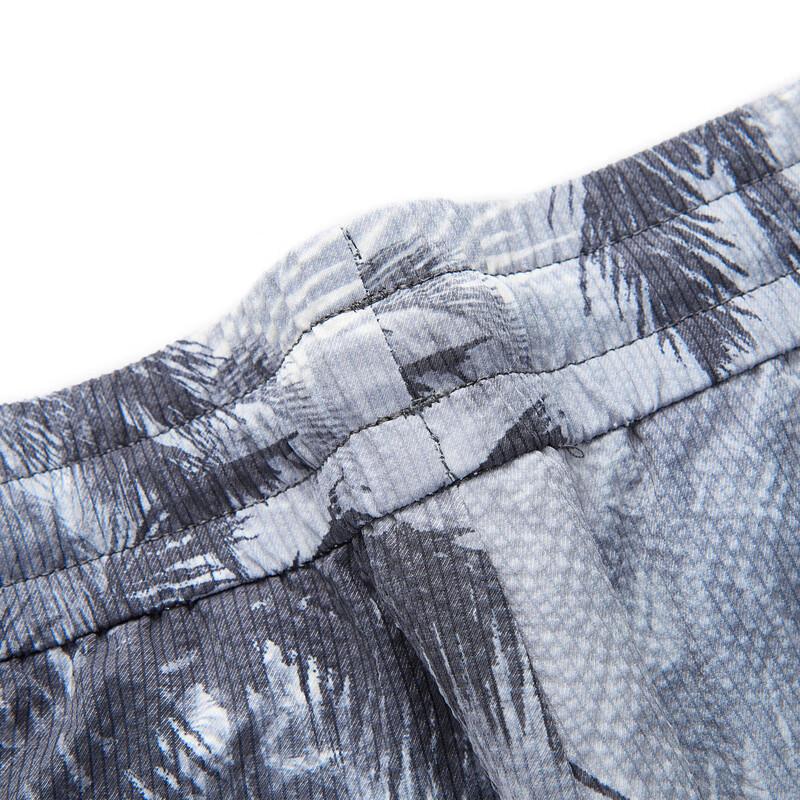 Qipai Men's Resort Series Summer Coconut Print Straight Shorts