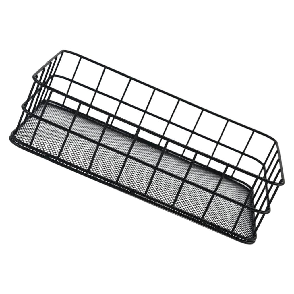 Decorative Iron Mesh Basket For Makeup Accessories Spices Sets Durable Metal Organizers With Ventilated Design