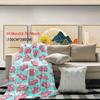 Pig-patterned flannel blanket - soft and warm, suitable for sofas, beds, chairs, camping, and festival gifts for family