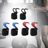 2 SZT. Urządzenie do treningu siłowego podciągania Trening Podnoszenie ciężarów Fitness Uchwyty na ręce Paski do podnoszenia Haki metalowe do podnoszenia ciężarów