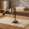 Tabletop Bell with Wooden Stand Classic for Shelf, Collectors