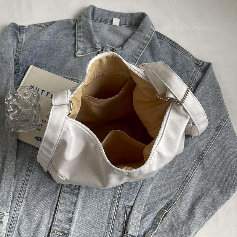 Einfarbige Tragetasche Damen-Schultertasche Große Kapazität Reise-Rucksack Umhängetasche