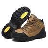 New Brown Hiking Boots Men Light Comfortable Men Trekking Shoe Travel Shoes Plus Size High Top Hiking Shoes Camping Sports