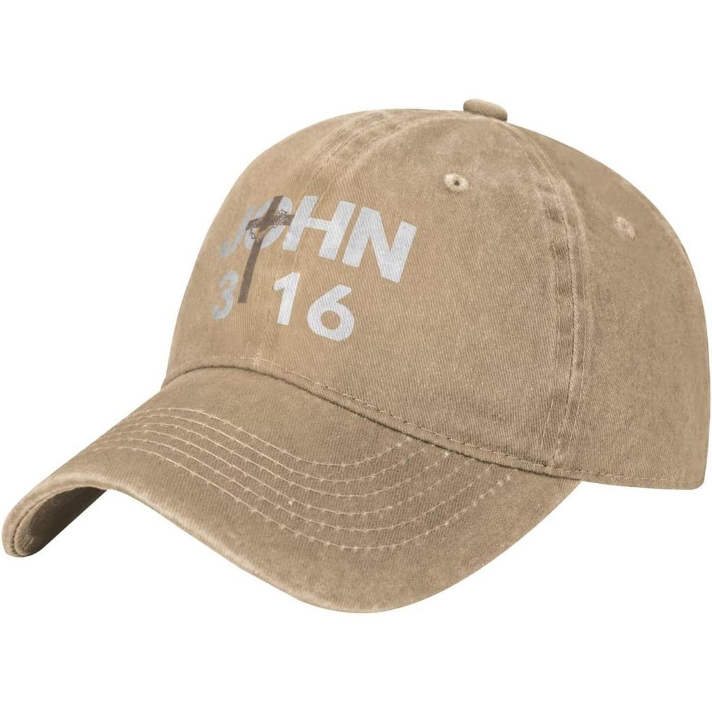 John   Christian Baseball Cap Washed Cotton Low Profile Adjustable Dad Hat Unisex