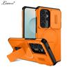 Luxury Bracket Armor Case for Samsung Galaxy S26 Ultra S25 S23 Plus S24 FE A55 A56 Magnetic Stand Slide Camera Protection Cover