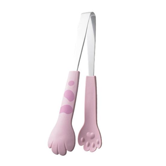 Food Clips Cat Paw Styling Food Tongs Salad Bread Baking Dessert Clips 430 Stainless Steel Food Tongs