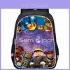 Mochila Escolar Roblox de Grande Capacidade Leve em Tecido Oxford Para Crianças Unissex