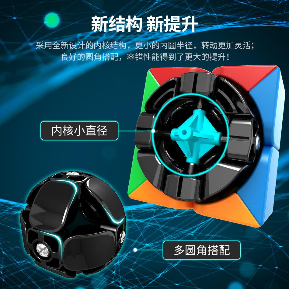 Kostka łamigłówka o matowej powierzchni 2x2 Rozwój intelektualny Inteligentna kostka jako zabawka łagodząca lęk i stres