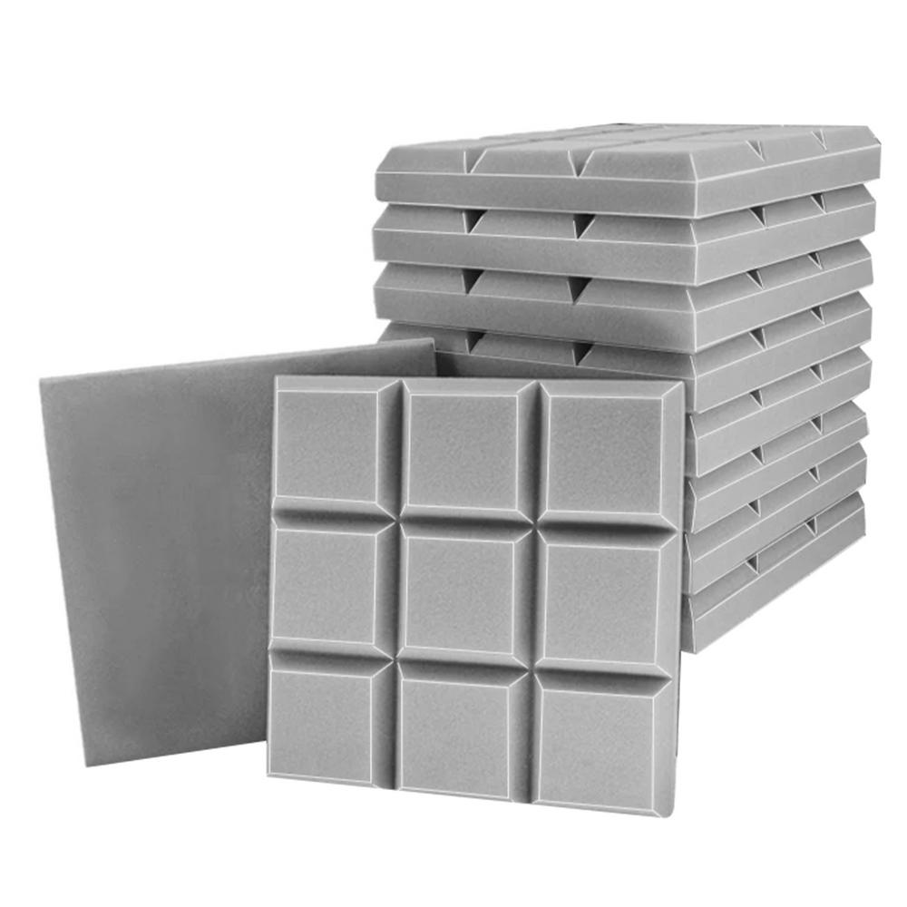 Sound Absorbing Foam 10X Sound Proofing Padding 12x12x2inch High Density Fire Resistant Soundproof Blanket For Apartment Bedroom